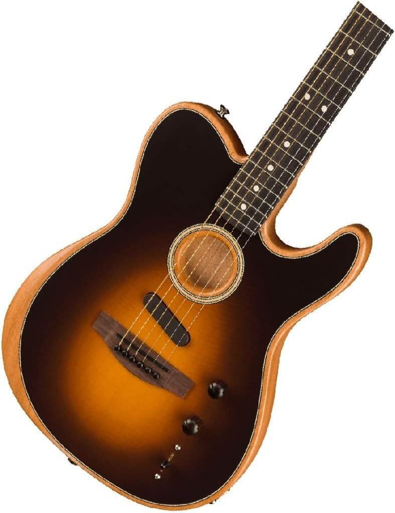 Fender Acoustasonic Player Telecaster Electro-Acoustic Guitar, Shadow Burst