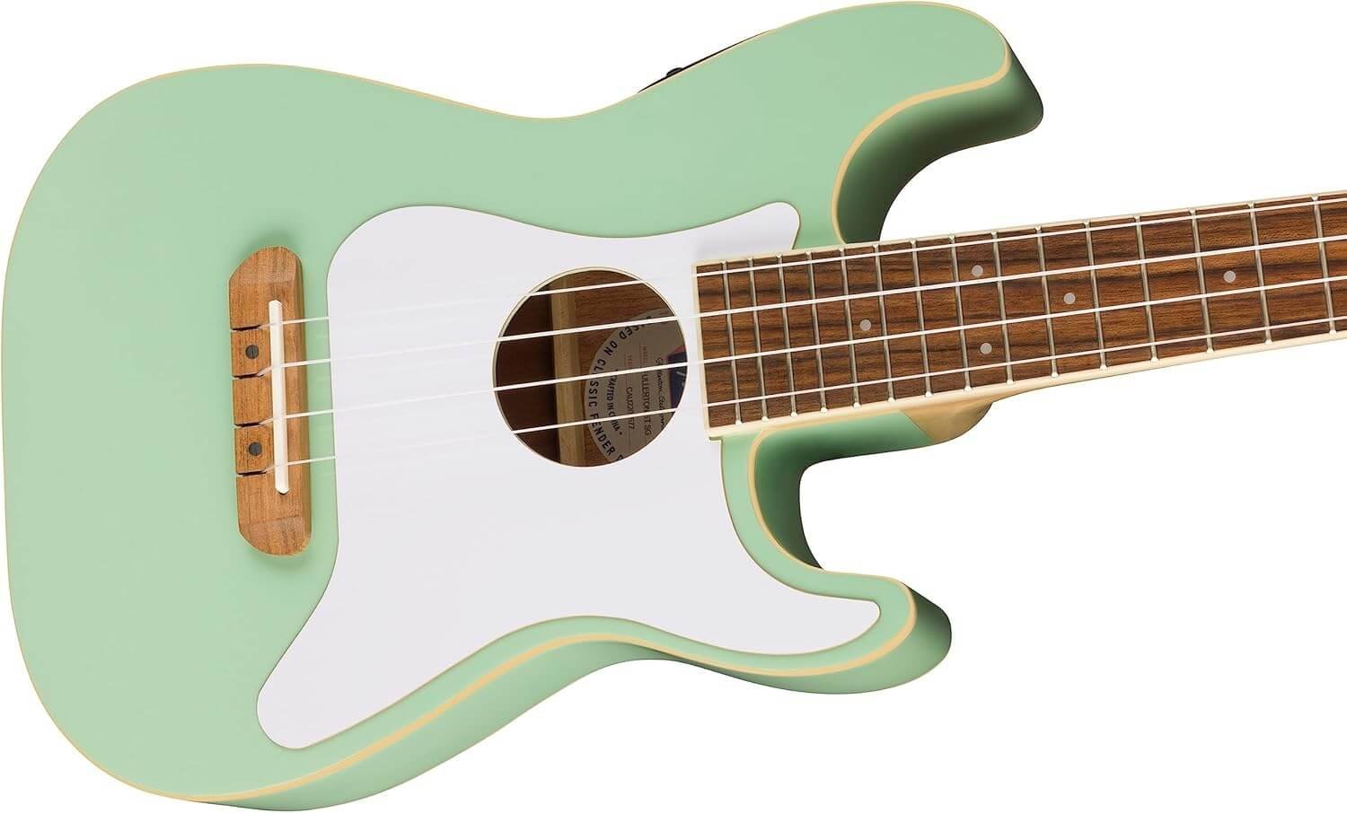 Fender, 4-String Ukulele, Right, Surf Green