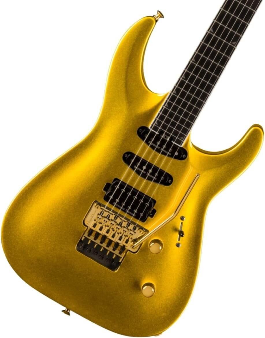 Jackson Pro Plus Series Soloist SLA3 EB Gold Bullion Electric Guitar with Gig Bag