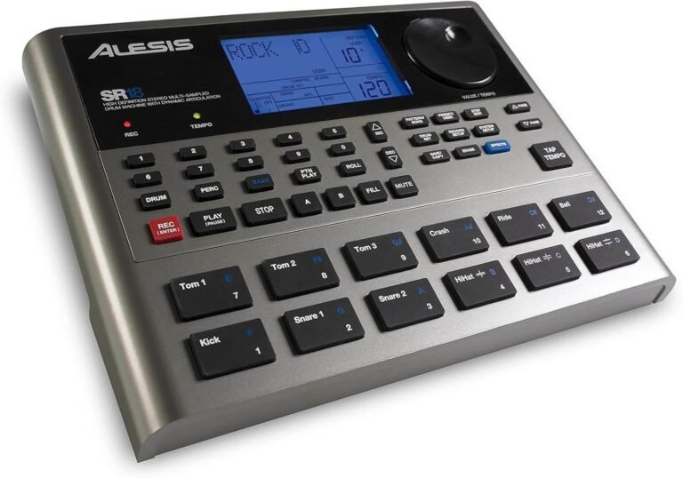 Alesis SR-18 - Studio-Grade Standalone Drum Machine with On-Board Sound Library, Performance Driven I/O and In-Built Effects / Processors