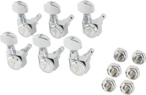 Fender Locking Machine Heads for Stratocaster/Telecaster® Tuners with Short Shaft, Chrome