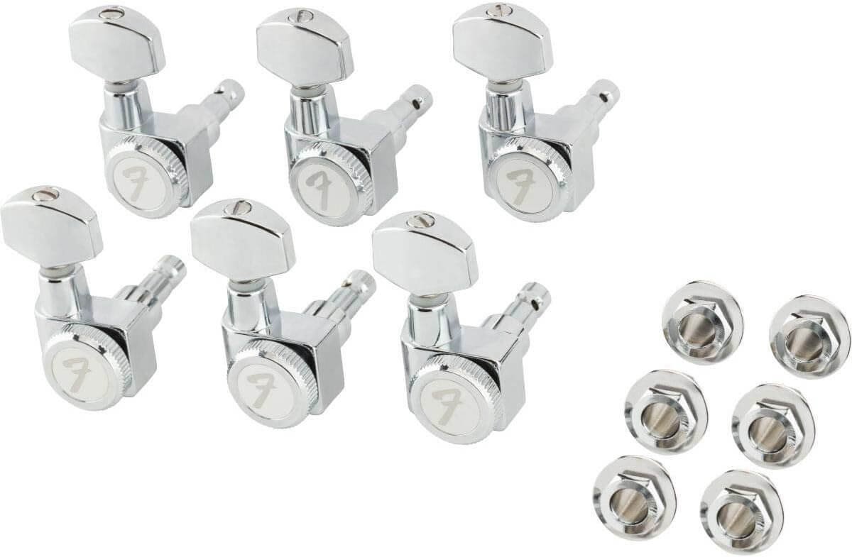 Fender Locking Machine Heads for Stratocaster/Telecaster® Tuners with Short Shaft, Chrome