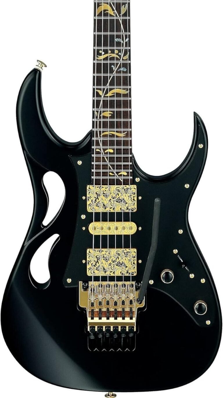 Ibanez Steve Vai PIA3761-XB Onyx Black - Custom Electric Guitar
