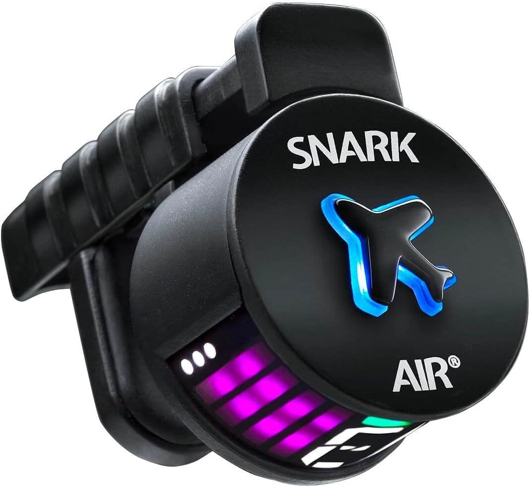 Snark AIR-1 Air Rechargeable Clip-On Tuner, Black
