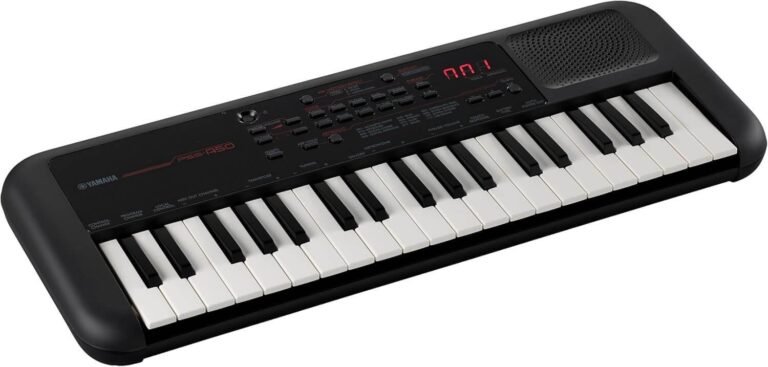 Yamaha PSS-A50 - Portable, Digital Keyboard with Phrase Recording, 42 Built-in Voices and 138 Arpeggio Types with a Lightweight Design, in Black,