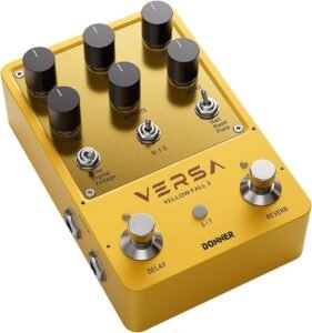 Donner Delay & Reverb Pedal with Tap Tempo, Preset Saving, Stereo in/out, Digital 3x3 Multi-Mode Effects for Electric/Acoustic Guitar, True Bypass