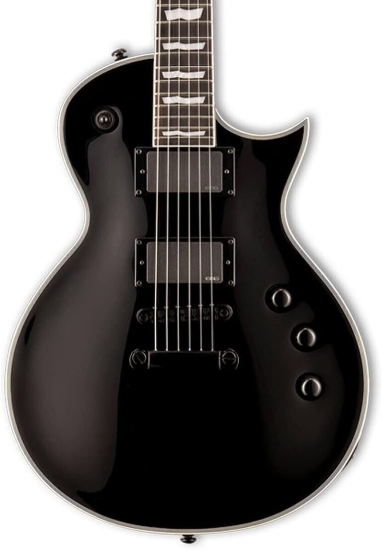 ESP LTD EC-401BK Electric Guitar Black + Keepdrum Mono Jack Cable