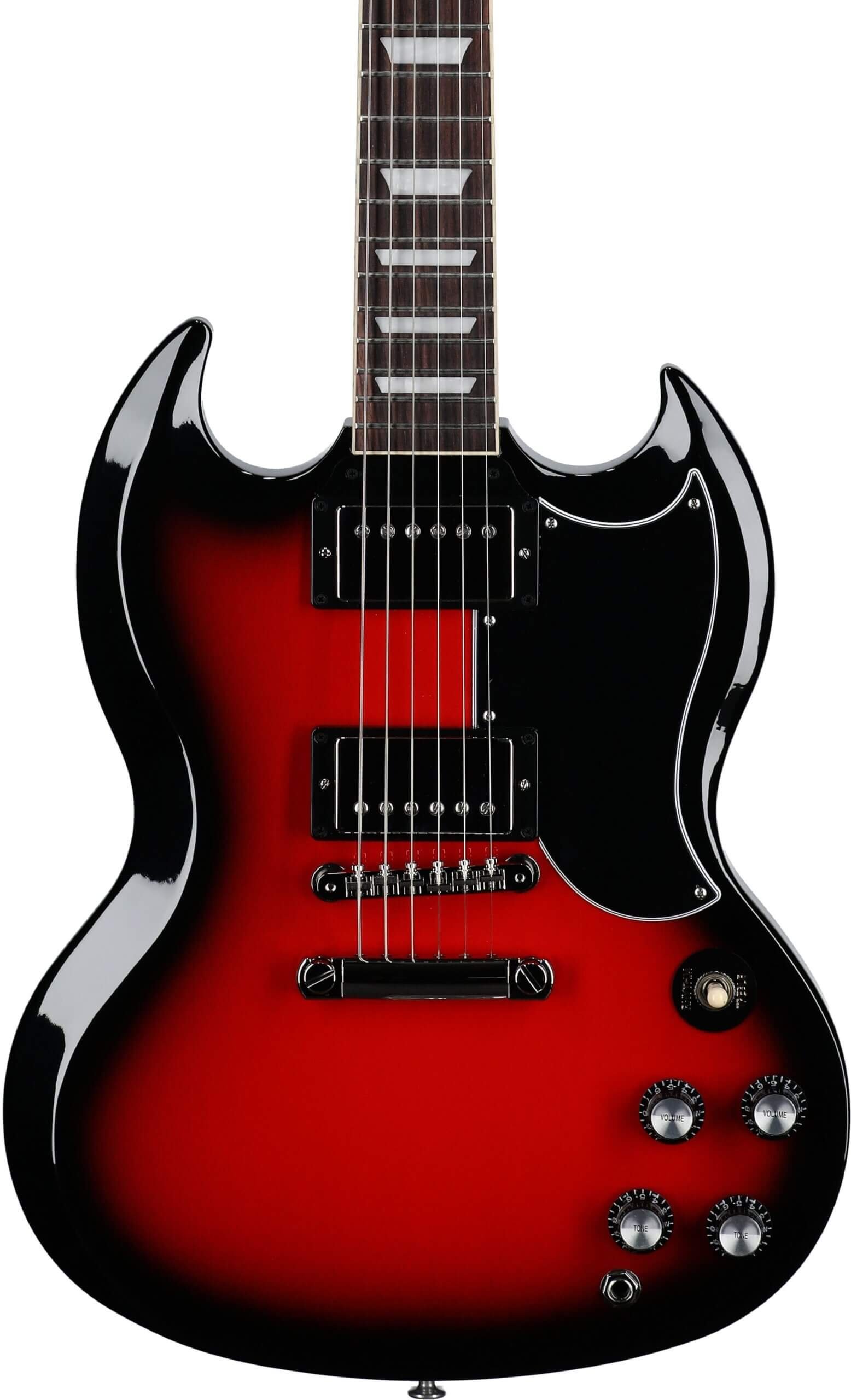 Gibson SG Standard '61 Custom Color Electric Guitar (with Case), Cardinal Red Burst