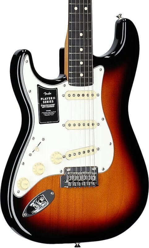 Fender Player II Stratocaster Electric Guitar, Left-Handed (with Rosewood Fingerboard), 3-Color Sunburst