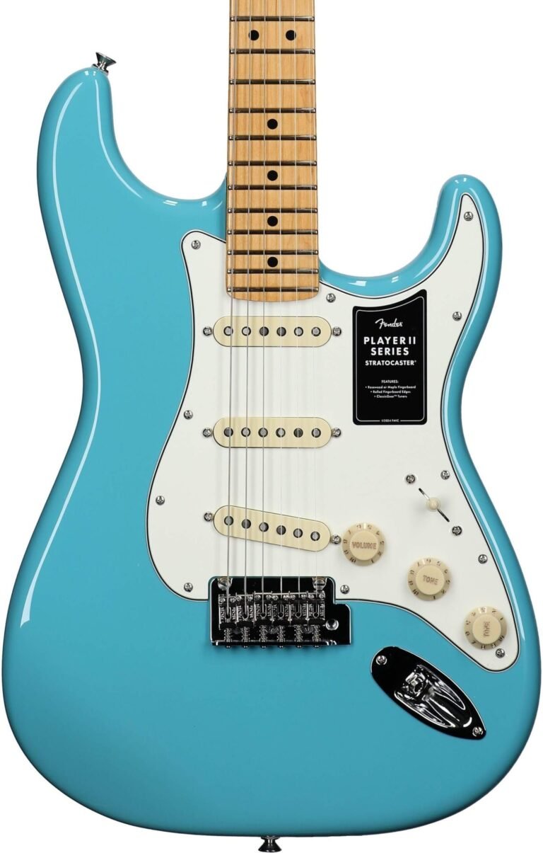 Fender Player II Stratocaster Electric Guitar, with Maple Fingerboard, Aquatone Blue