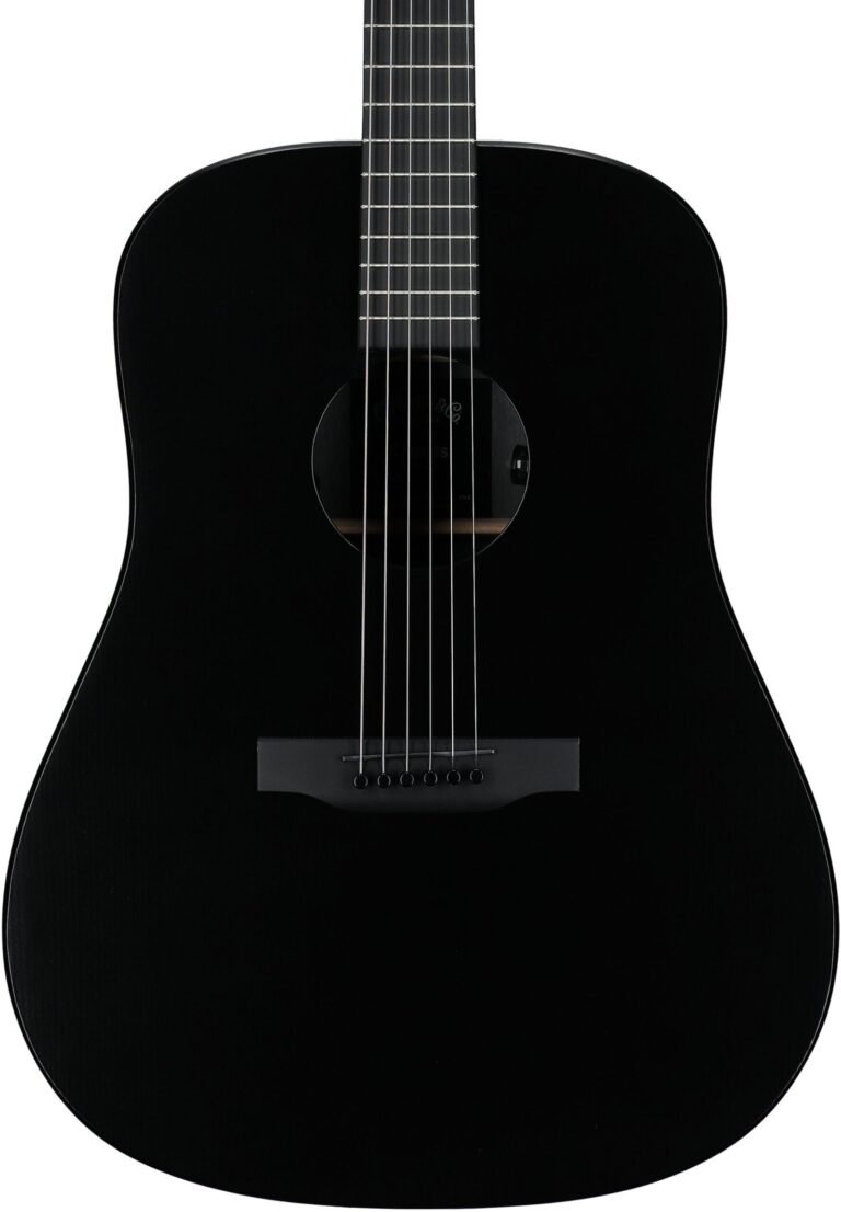 Martin Black-Out Special Exclusive Acoustic-Electric Guitar (with Gig Bag), Black