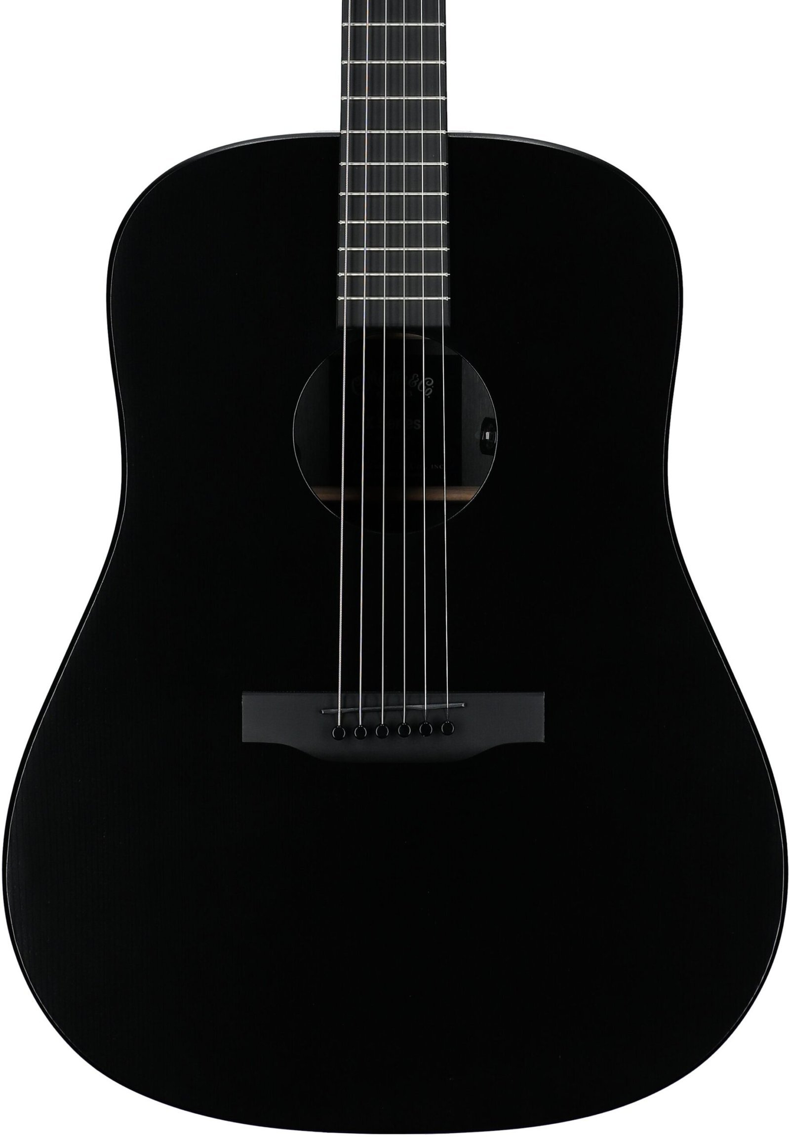 Martin Black-Out Special Exclusive Acoustic-Electric Guitar (with Gig Bag), Black