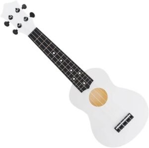 21 Inch Soprano Ukulele 15 Fret 4 Strings Hawaii Guitar Ukelele Musical Instruments with Pick for Beginner Beautiful Melodies