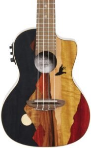Luna Vista Wolf Concert Acoustic-Electric Ukulele (with Gig Bag