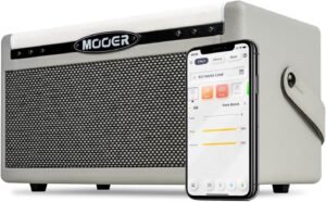 MOOER SD30i Practice Guitar Amp Portable Smart Amplifier, Bluetooth 30W Stereo Sound, 5Hrs Bettary Life, with 101 Effects, 80s Looper and 40 Drummer for Electric Guitar