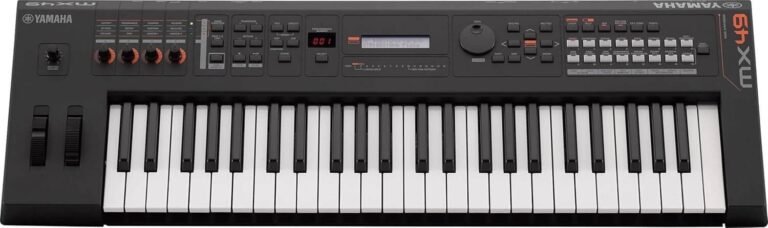 Yamaha MX Series 49-Key Music Production Synthesizer for Studio, Stage and Home, Motif Sound Engine, Lightweight Keyboard, Black