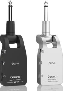 Upgrade 2.4GHZ Wireless Guitar System Built-in Rechargeable Lithium Battery Wireless Guitar Transmitter Receiver for Electric Guitar