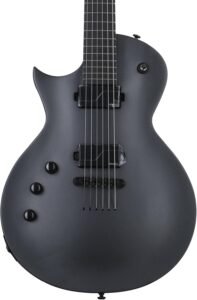 ESP LTD EC-1000 Left-handed Baritone Electric Guitar - Charcoal Metallic Satin