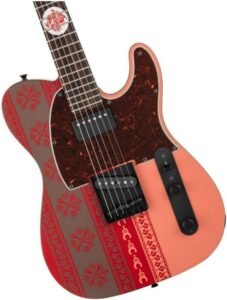 ender Monster Hunter Telecaster Electric Guitar - Rathalos Red