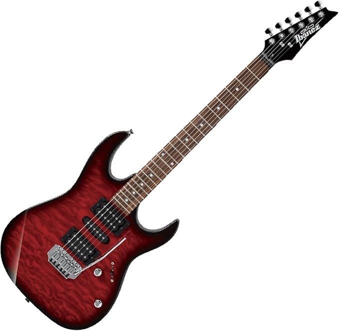 Ibanez GIO Series GRX70QA - Transparent Red Burst