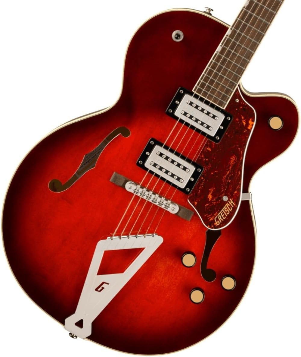 Gretsch G2420 Claret Burst hollowbody guitar full body shot