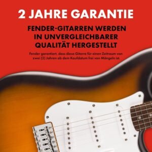 Squier Debut Collection Stratocaster electric guitar with classic sunburst finish