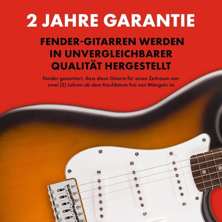 Squier Debut Collection Stratocaster electric guitar with classic sunburst finish