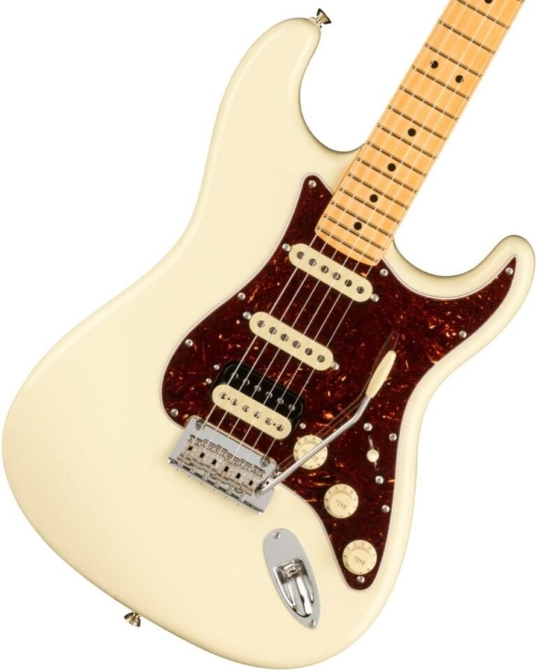 Fender American Professional II Stratocaster HSS in Olympic White with maple fingerboard