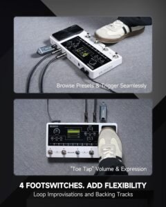 MOOER GE150 Pro multi‑effects pedal on a clean studio desk