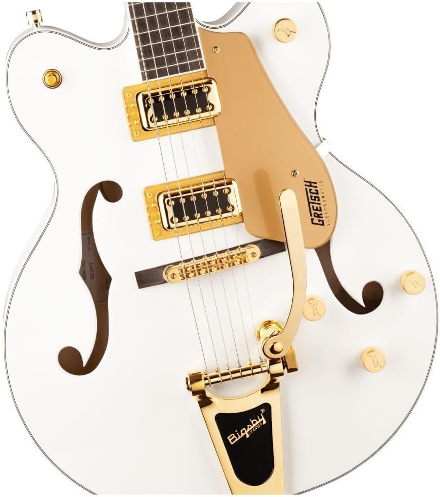 Gretsch G5422TG Electromatic hollowbody electric guitar in Snowcrest White with Bigsby tailpiece