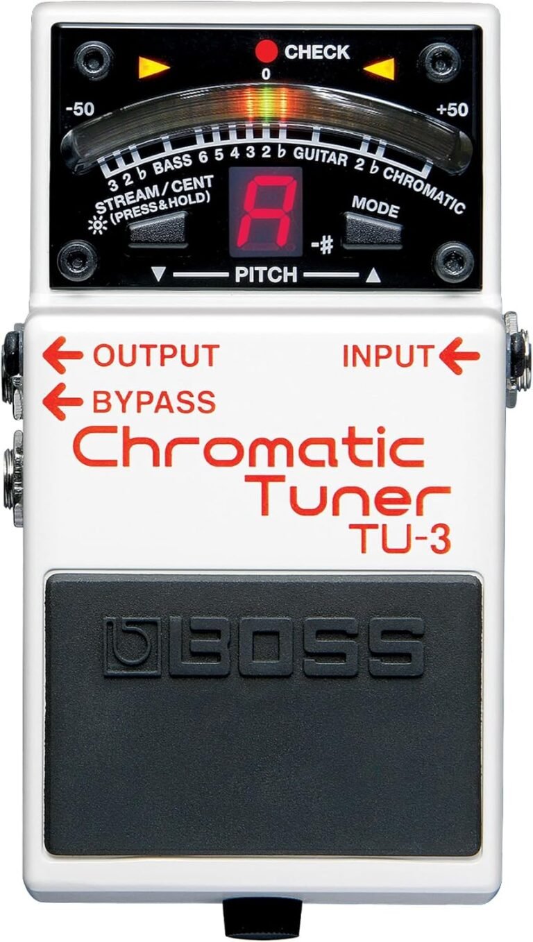 BOSS TU-3 chromatic tuner pedal for electric guitar and bass