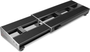 D'Addario XPND 1 black single-row expandable guitar effects pedalboard
