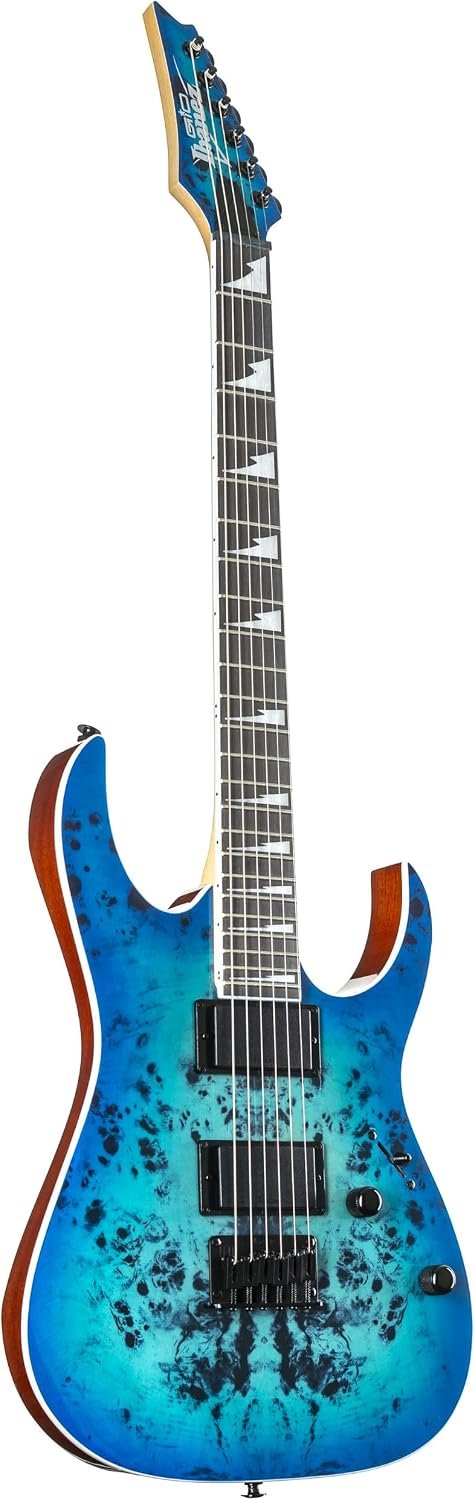 Ibanez GRGR221PA-AQB electric guitar in Aqua Burst finish