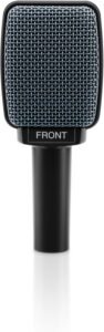 Sennheiser e906 dynamic instrument microphone with black housing and flat metal grille