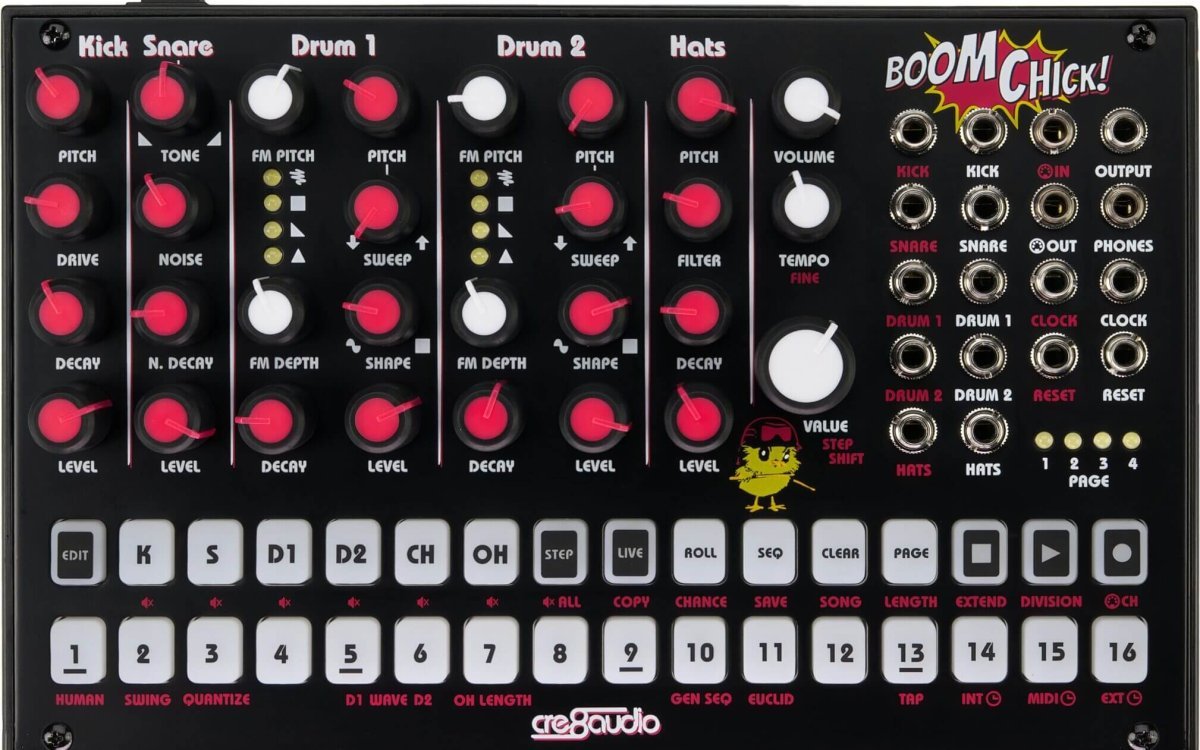 Cre8Audio Boom Chick Pure Analog Drum Machine