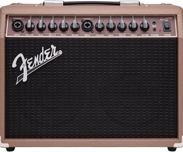 Fender Acoustasonic 40, Combo Guitar Amp, 40W, Suitable For Acoustic, Electric Guitar & Microphone