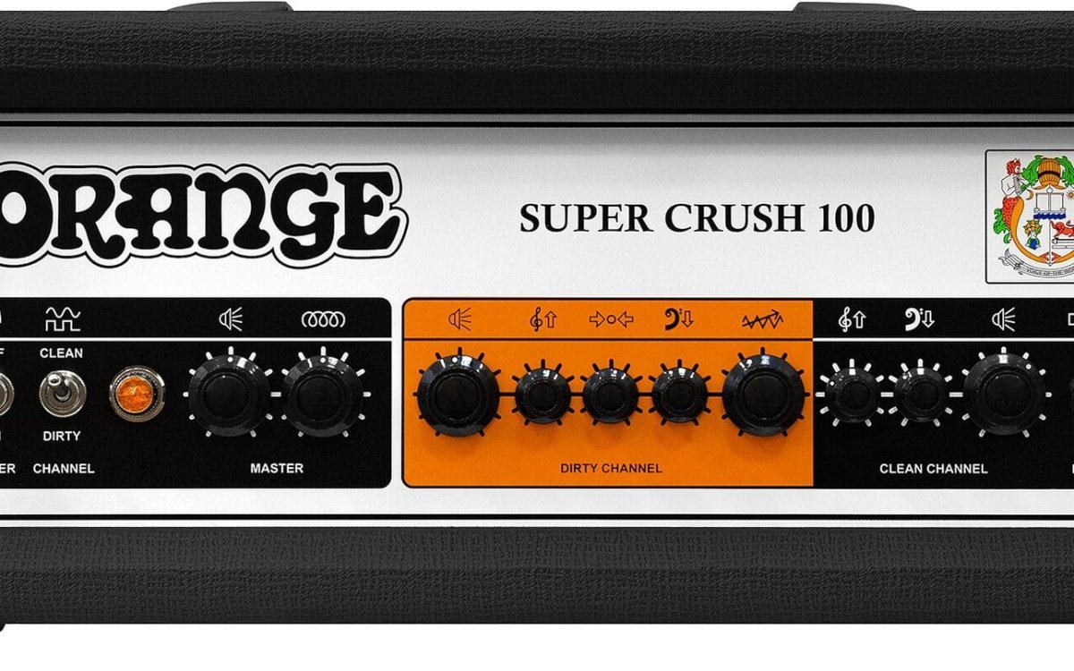 Orange Super Crush 100 Solid-State Guitar Amplifier Head (100 Watts)